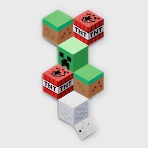 Minecraft MOB and Blocks LED RGB Panel Set of 6 NWT